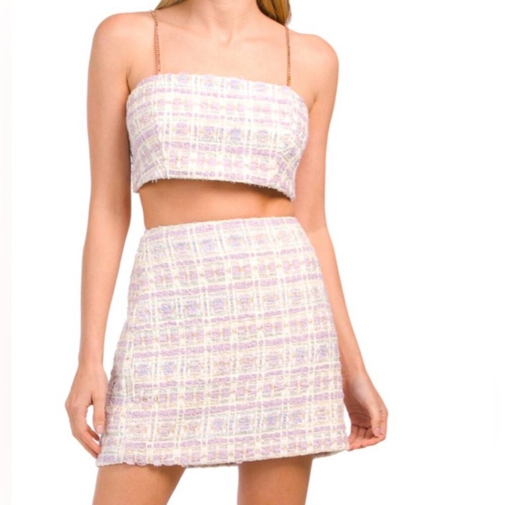 House of Harlow 1960 Boucle Two Piece Set